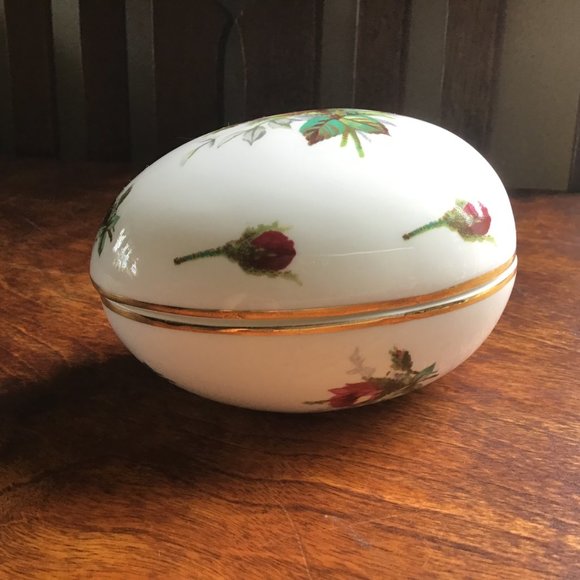 Lovely collectible Hammersley fine bone china Egg/Trinket Dish Floral design - Picture 3 of 6